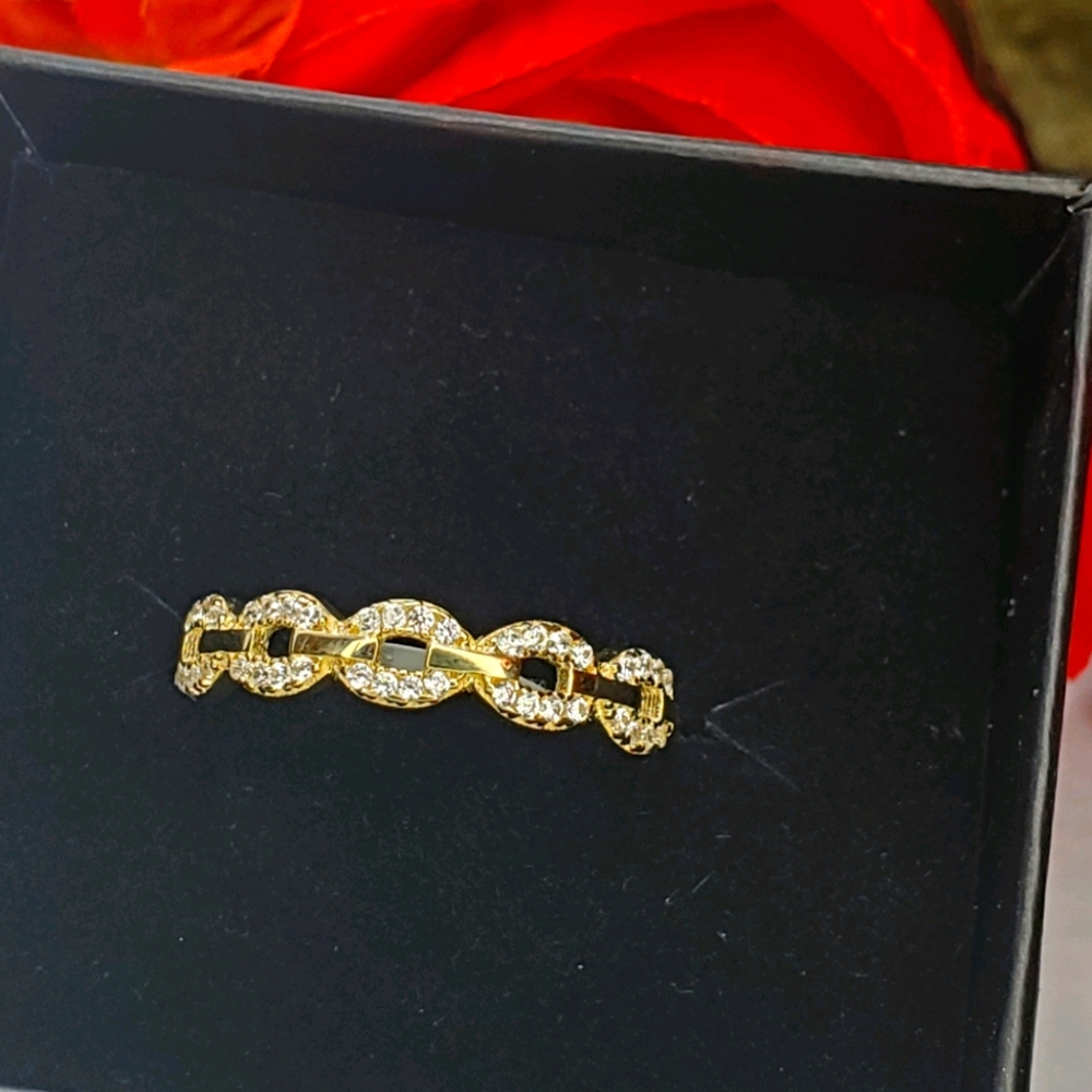 14kt Solid YG  - Chain Link Ring